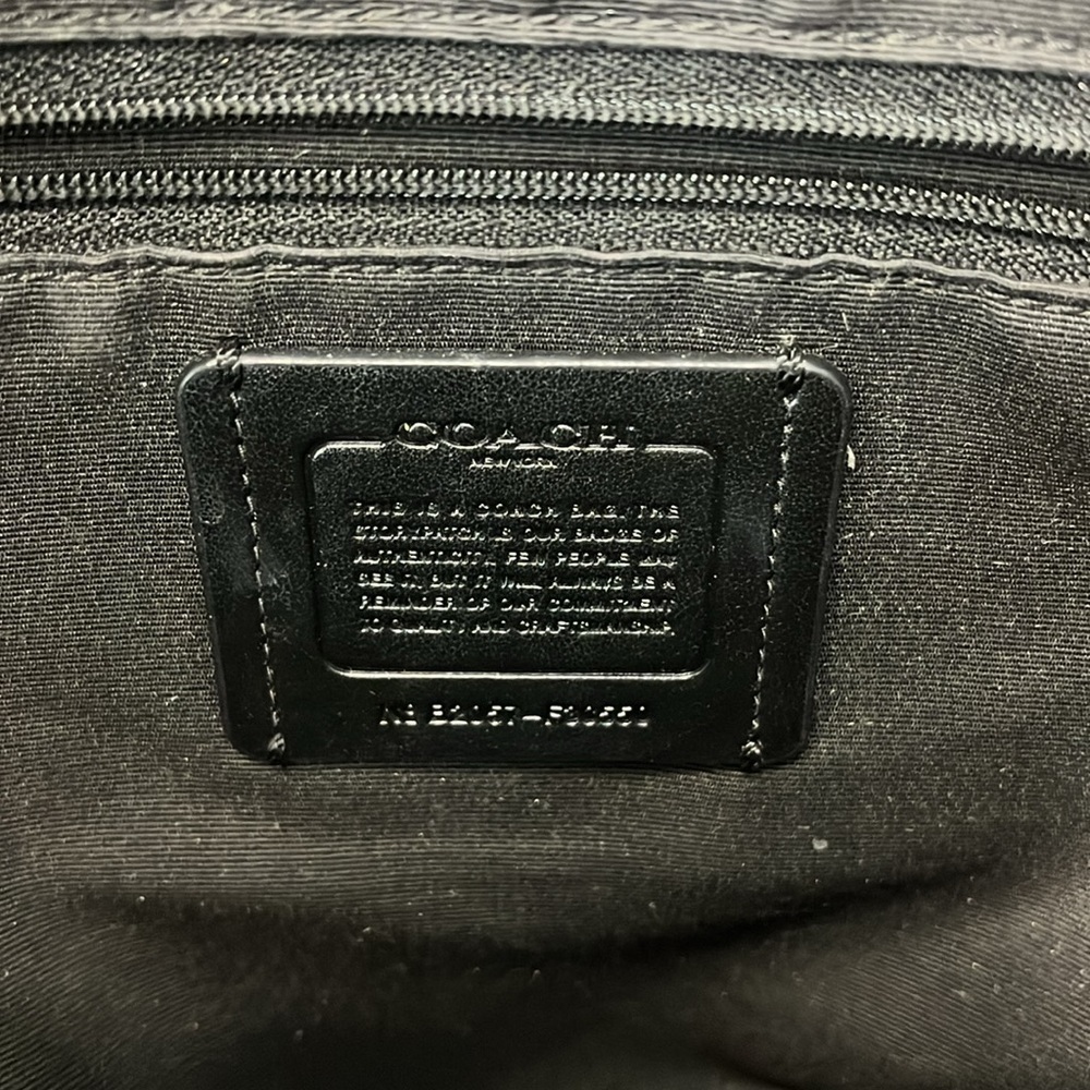 Coach Black Pebbled Leather Medium Charlie Backpack F30550 - Picture 6 of 10